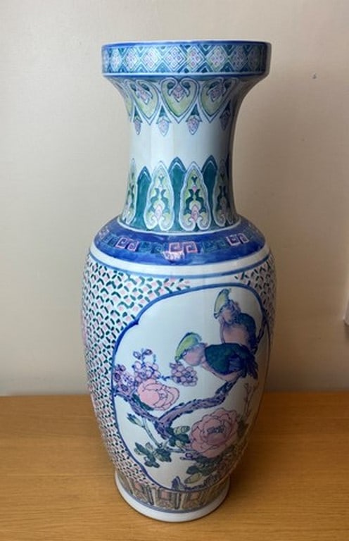 Large Chinese Ceramic Floor Vase (1 of 8)