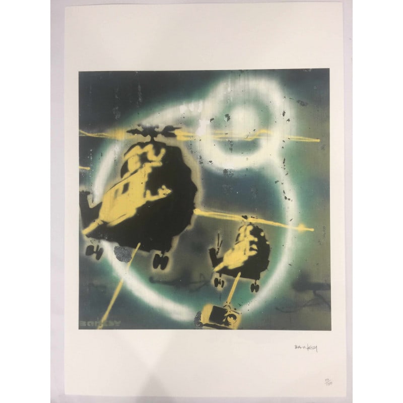 Banksy, “In the manner of”, Limited Edition, Signed Print, Stamp, Seal, - 4