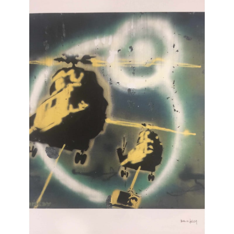 Banksy, “In the manner of”, Limited Edition, Signed Print, Stamp, Seal, - 6