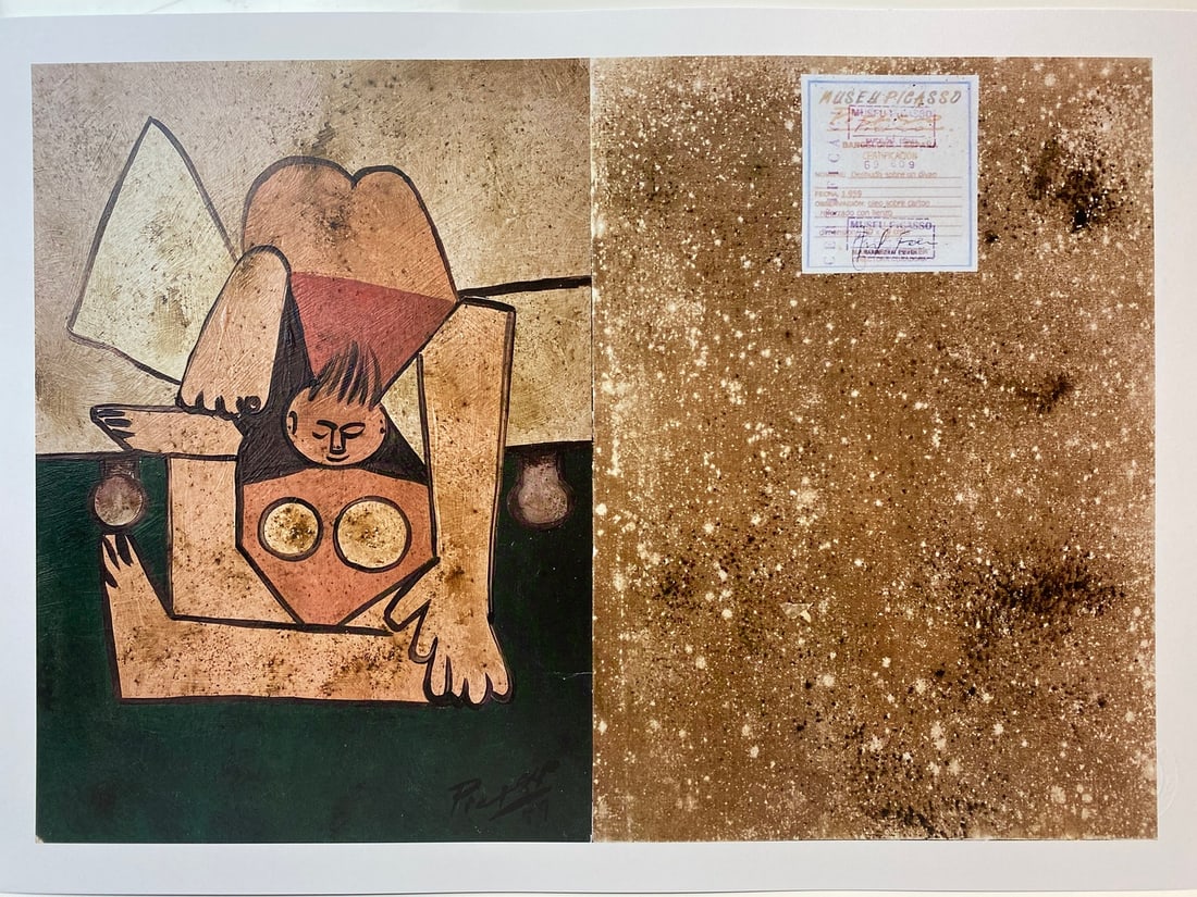 Picasso (After) 1959, Desdudosobre un divao, Signed In Print - 2