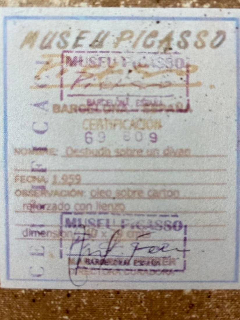 Picasso (After) 1959, Desdudosobre un divao, Signed In Print - 5