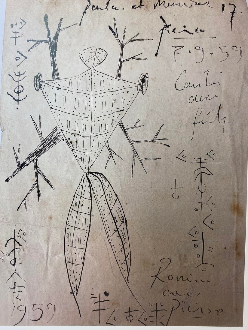 Pablo Picasso, Original Print, Limited Edition, Gallery Seal, Stamped, - 2