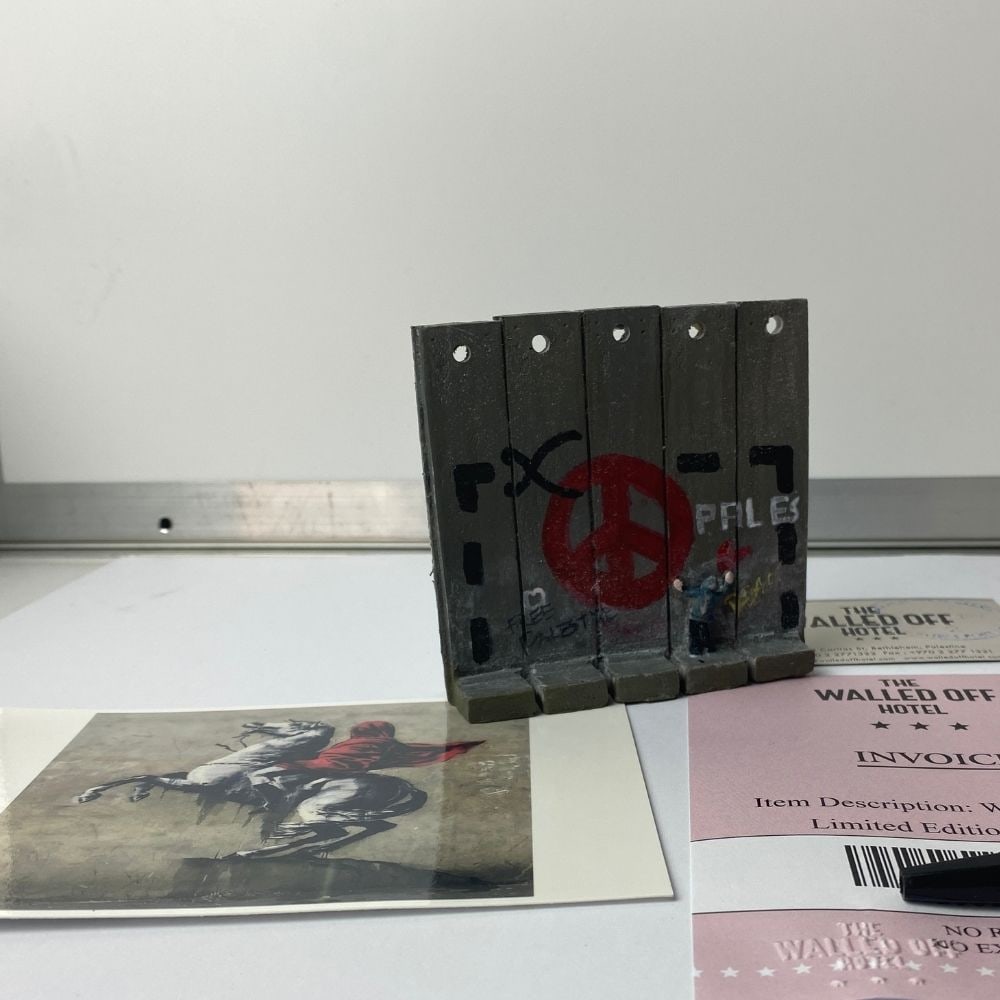 The Walled Off Hotel- Banksy, Wall Section, Original, Limited Edition, - 4