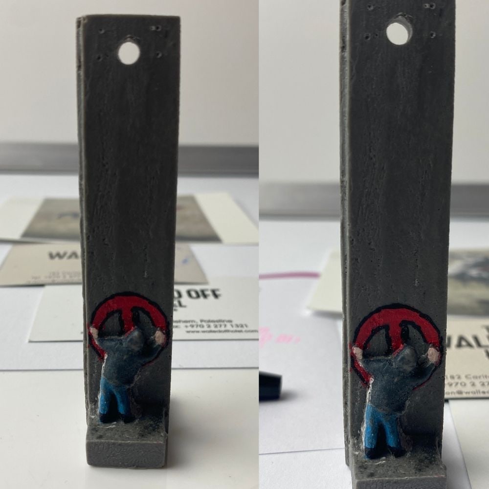 The Walled Off Hotel, Banksy, key Fob Sculpture. Original, Limited Edition,, - 6