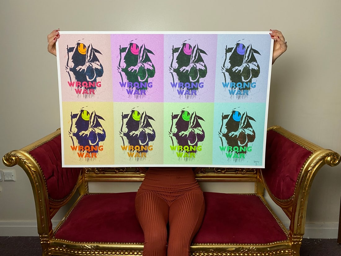 Banksy, In the manner of”, COA. Walled Off Hotel, Original, Limited Edition. Signed. Numbered: Banksy, In the manner of”, COA. Walled Off Hotel, Original, Limited Edition. Signed. Numbered Direct from the walled of Hotel Art Gallery UK, Limited Edition Prints. Please