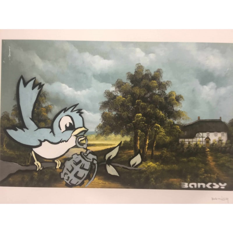 Banksy, In the manner of”, Limited Edition, Signed Print, Seal, Stamp, - 3
