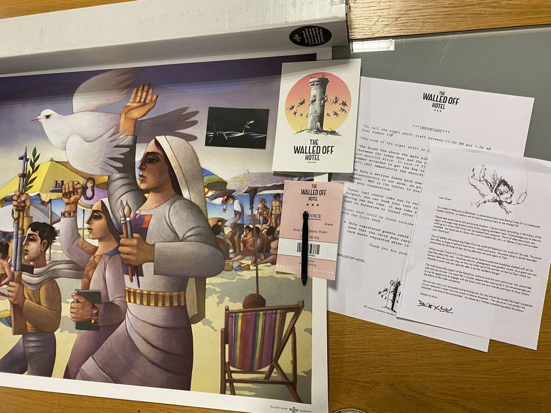 Banksy, The Walled Off Hotel, Original Poster,: Banksy, The Walled Off Hotel, Original Poster,