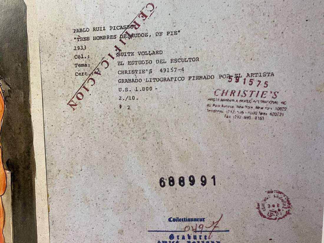 Picasso, ( After ) Vollard Suite Set, 1933, Numbered -2-10- Signed In Print - 3