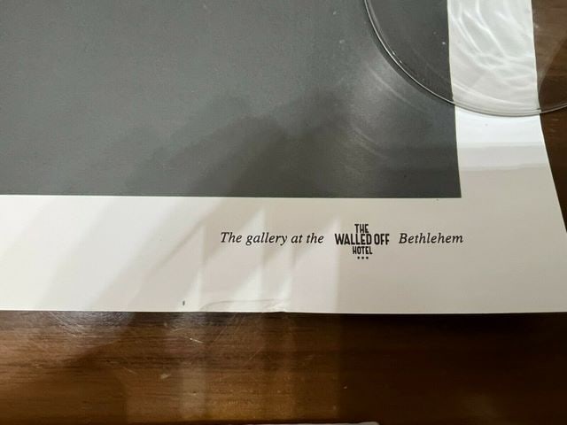 The Walled Off Hotel Gallery- ZEBRA poster by Khaled Hourani - 2