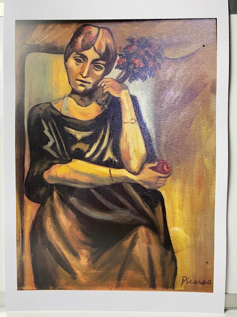 Picasso, ( After ) Women, Signed and Dated In Print: Picasso, (After) Limited Edition Print Signed In Print,Solid Finishing: Classic (300gsm)Limited Edition of 2500Numbered and Stamped Sizes- 61 x 45cmArt Gallery99 Invoice Certificate Of Authenticity