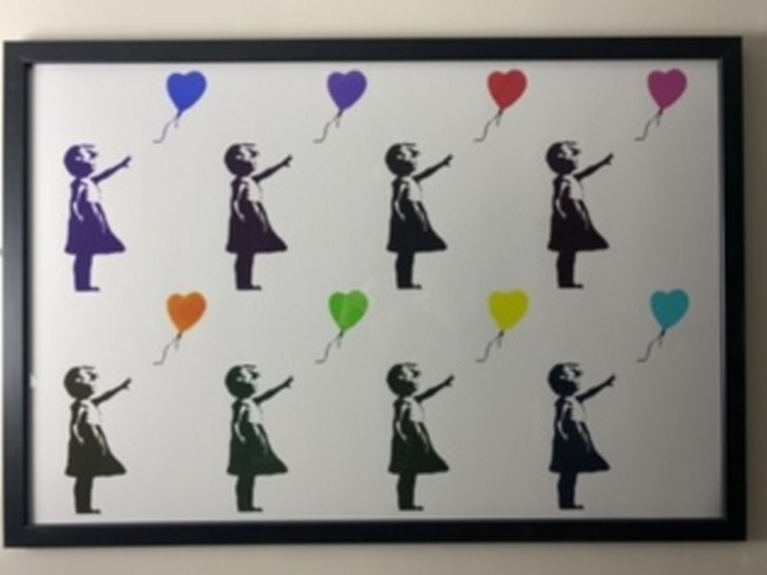 Banksy, In the manner of”, COA. Walled Off Hotel, Original, Limited Edition. Signed. Numbered. (1 of 5)