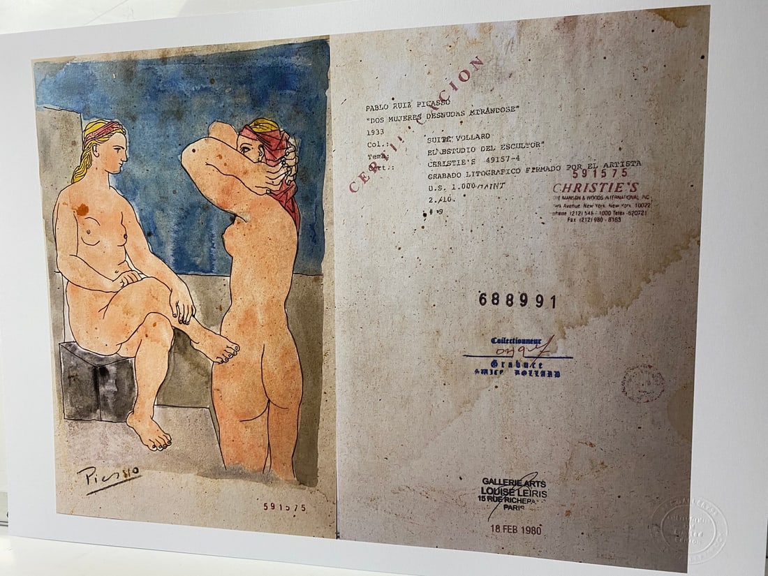 Picasso, ( After ) Vollard Suite Set, 1933, Numbered -2-10- Signed In Print - 3