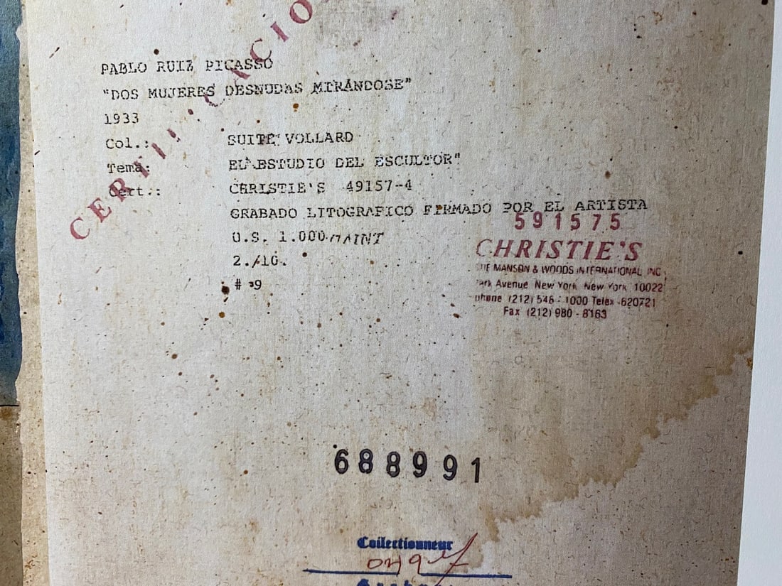 Picasso, ( After ) Vollard Suite Set, 1933, Numbered -2-10- Signed In Print - 4