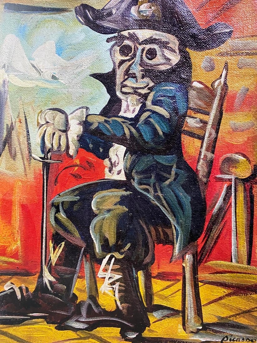 Picasso, ( After ) Signed and Dated In Print - 2