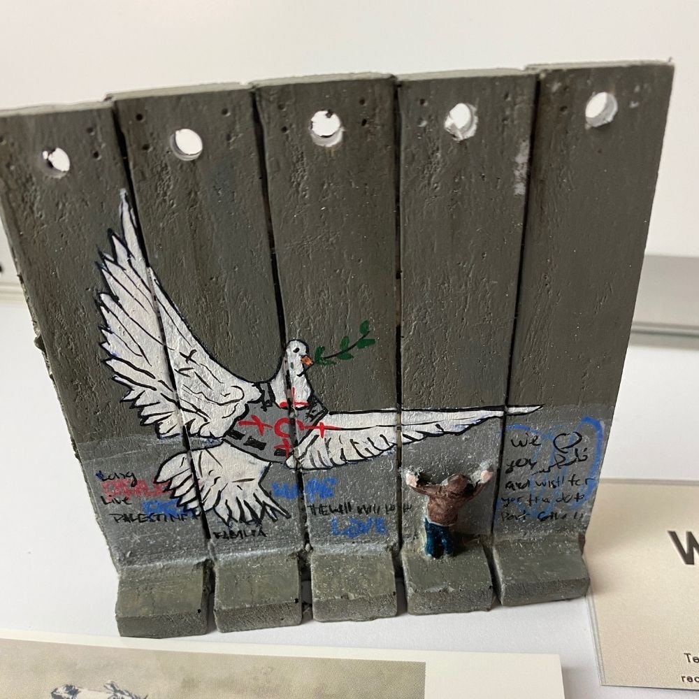 The Walled Off Hotel- Banksy, Wall Section, Original, Limited Edition, (1 of 8)