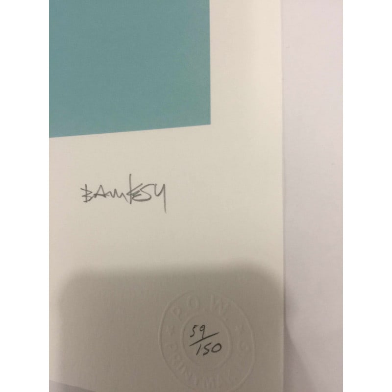 Banksy, In the manner of”, Limited Edition, Signed Print, Seal, Stamp, - 7