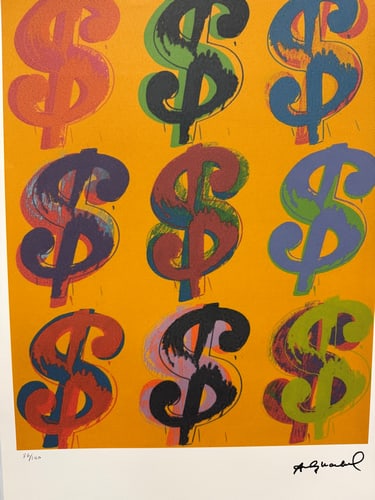 Andy Warhol, Original, Print, Limited addition, Plate signed, Seal, Stamped, - 2