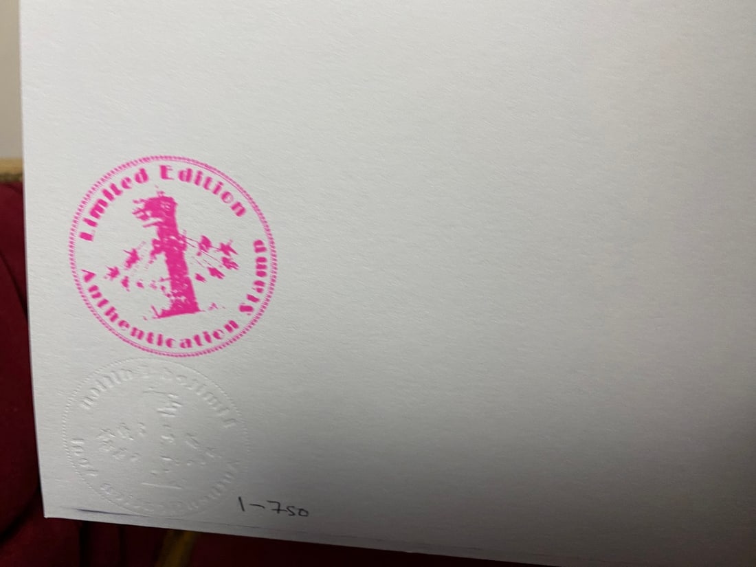 Banksy, In the manner of”, Walled Off Hotel, COA, Original, Limited Edition. Signed. Numbered - 7