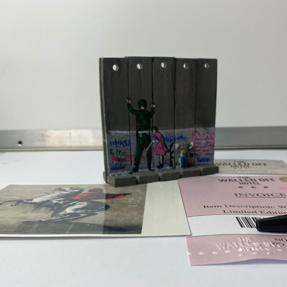 The Walled Off Hotel- Banksy, Wall Section, Original, Limited Edition, - 5