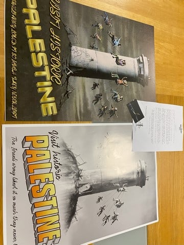 The Walled Off Hotel Poster-Banksy Visit Historic Palestine Set, - 2