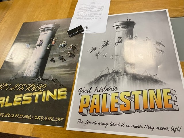 The Walled Off Hotel Poster-Banksy Visit Historic Palestine Set, - 3
