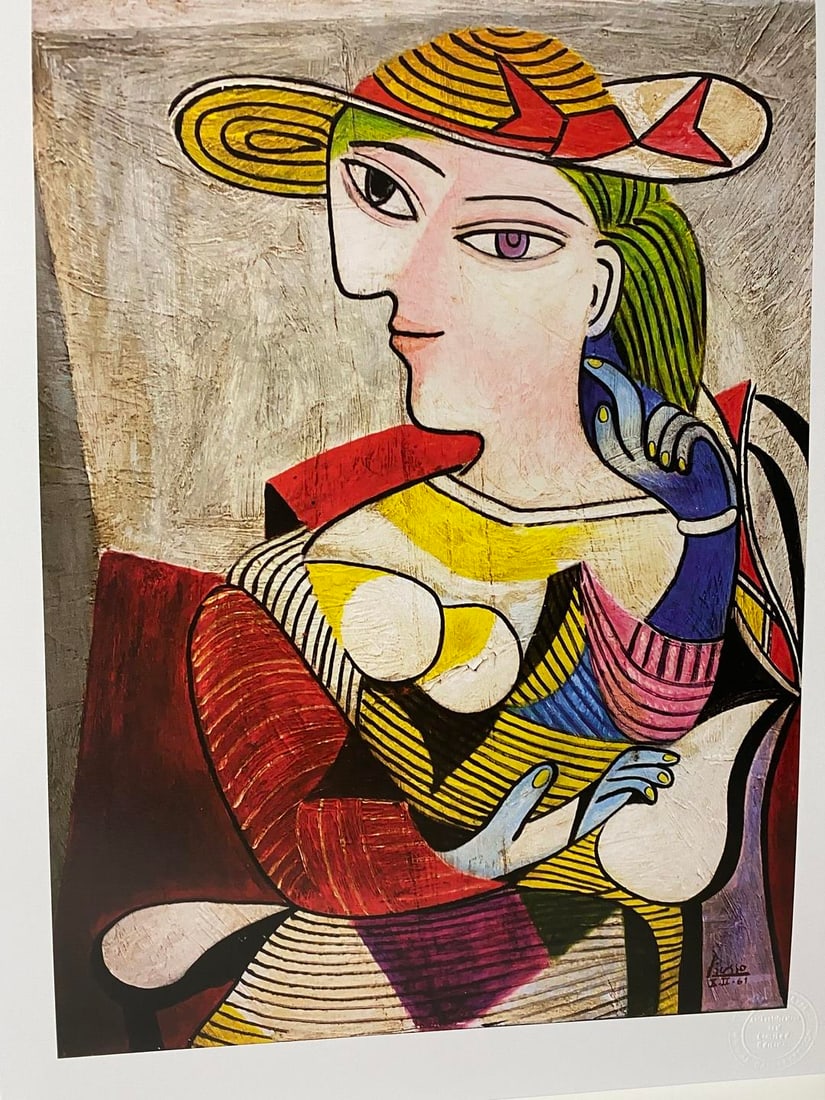 Pablo Picasso, Original Print, Limited Edition, Gallery Seal, Stamped, - 3