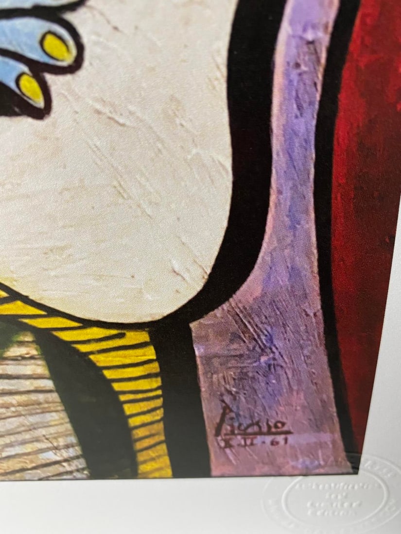 Pablo Picasso, Original Print, Limited Edition, Gallery Seal, Stamped, - 5
