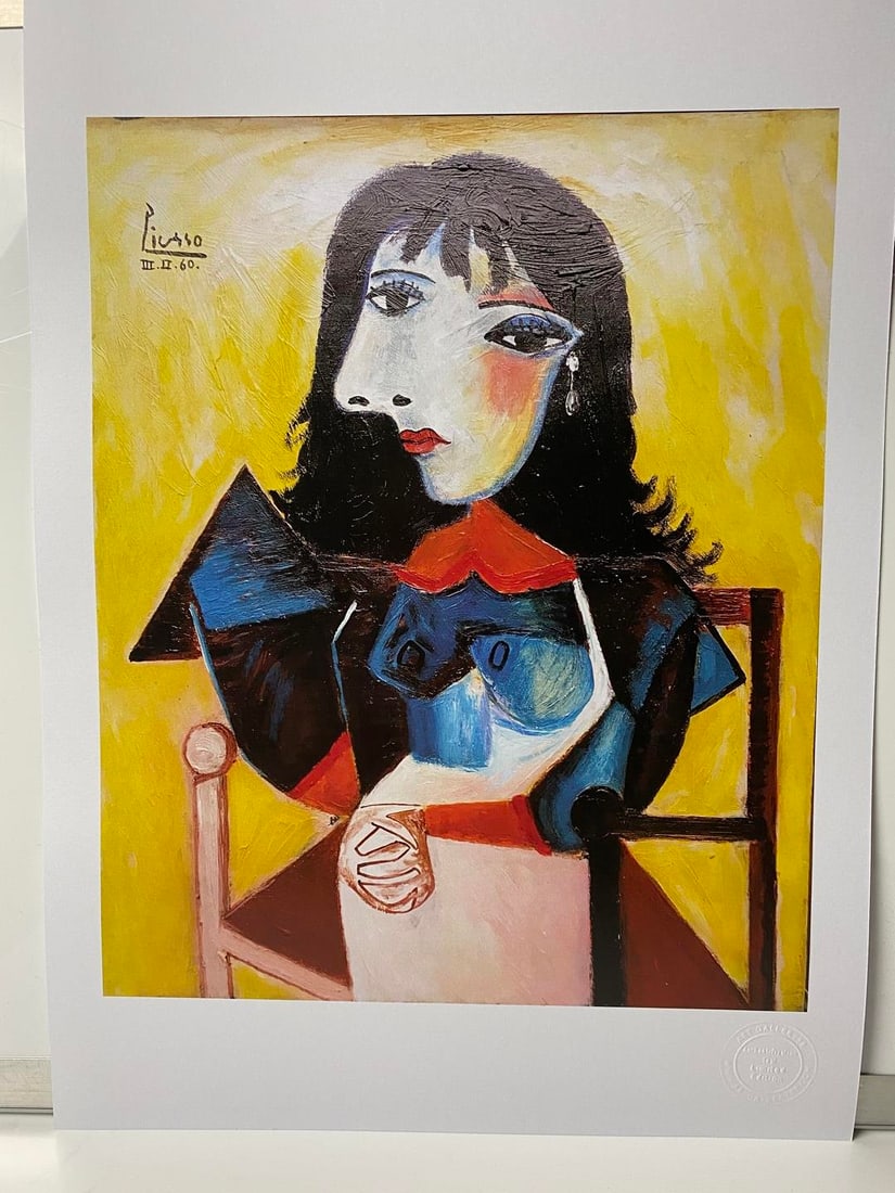 Pablo Picasso, Original Print, Limited Edition, Gallery Seal, Stamped,: Pablo Picasso, Original Print, Limited Edition, Gallery Seal, Stamped, Digital print on paper, Solid Finishing: Classic (300gsm) Limited Edition of 2500 Numbered and Stamped Sizes- 32 x 45cm Art Galle