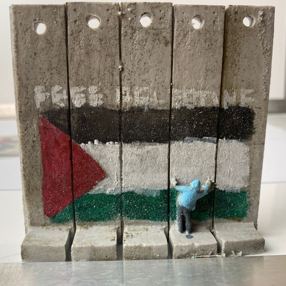 The Walled Off Hotel- Banksy, Wall Section, Original, Limited Edition,: The Walled Off Hotel- Banksy, Wall Section, Original, Limited Edition, 2022 New Edition Wall Sculpture. Banksy The Walled Off Hotel.