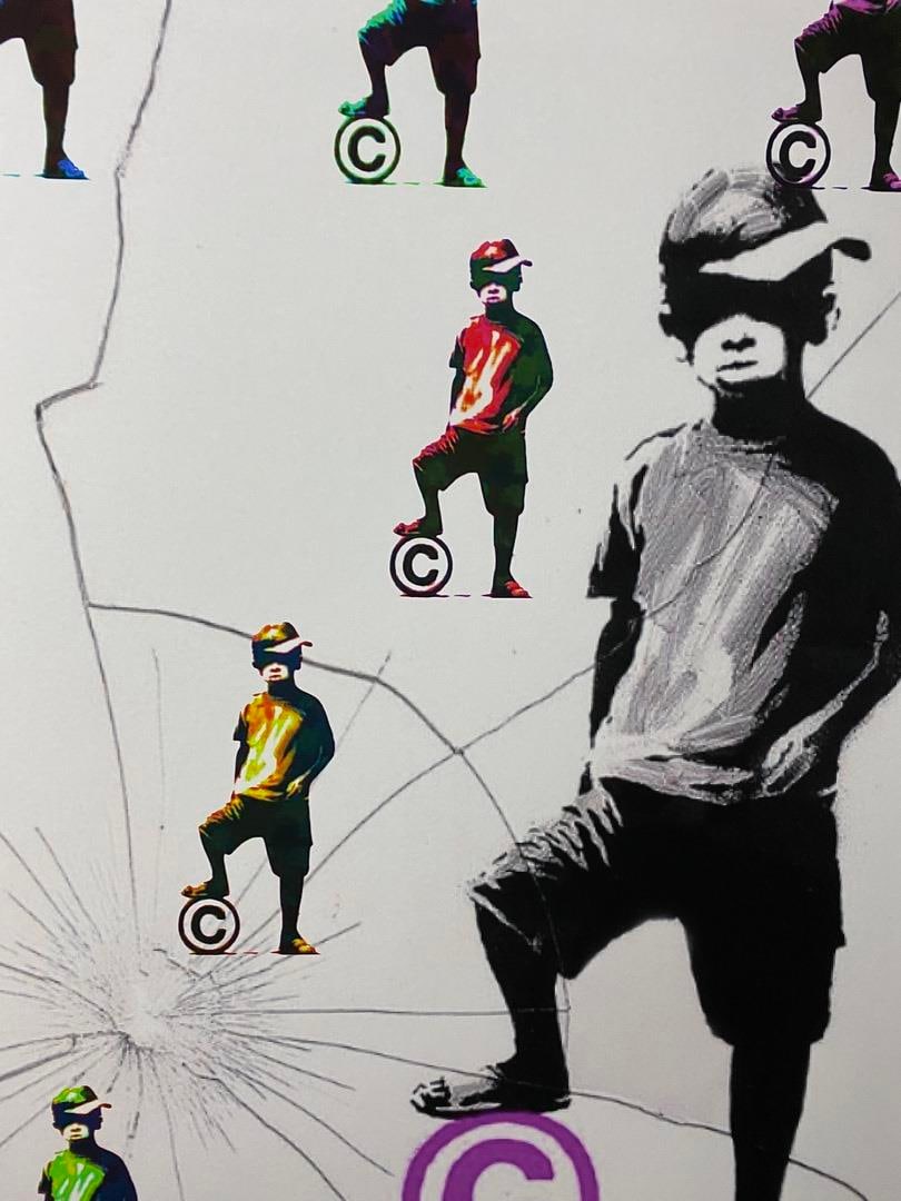 Banksy, In the manner of”, COA. Walled Off Hotel, Original, Limited Edition. Signed. Numbered. - 3