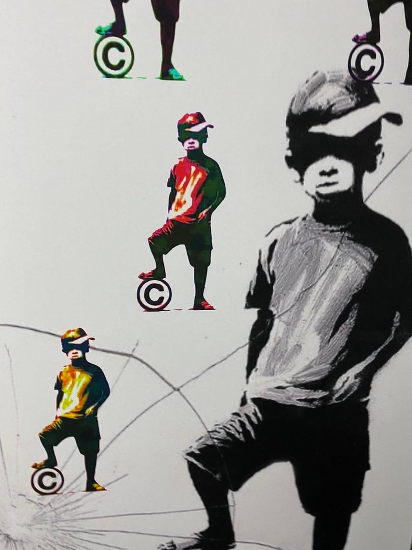 Banksy, In the manner of”, COA. Walled Off Hotel, Original, Limited Edition. Signed. Numbered. - 6