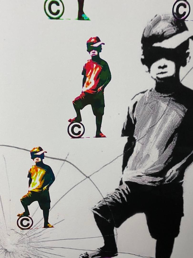 Banksy, In the manner of”, COA. Walled Off Hotel, Original, Limited Edition. Signed. Numbered. - 7