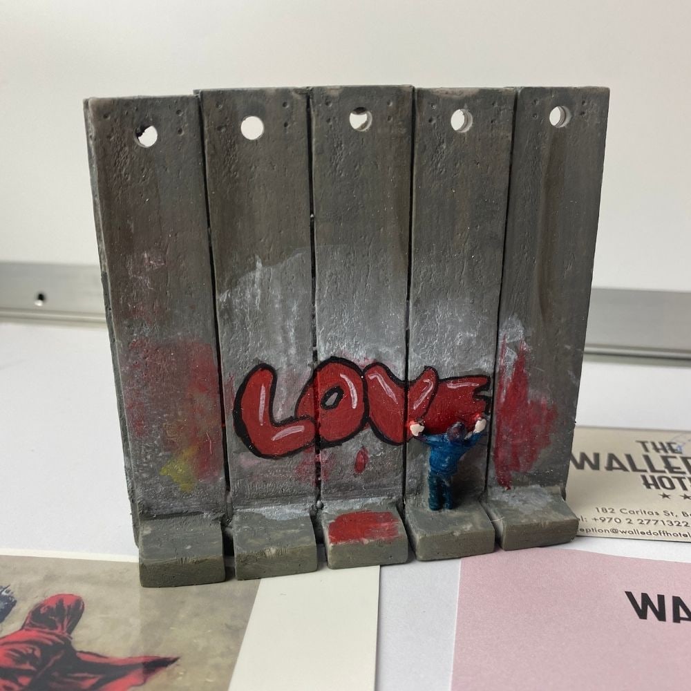 The Walled Off Hotel- Banksy, Wall Section, Original, Limited Edition, - 3