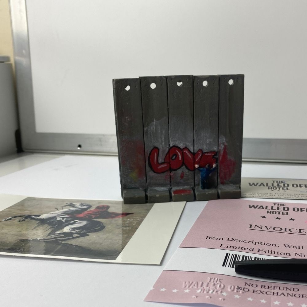 The Walled Off Hotel- Banksy, Wall Section, Original, Limited Edition, - 4