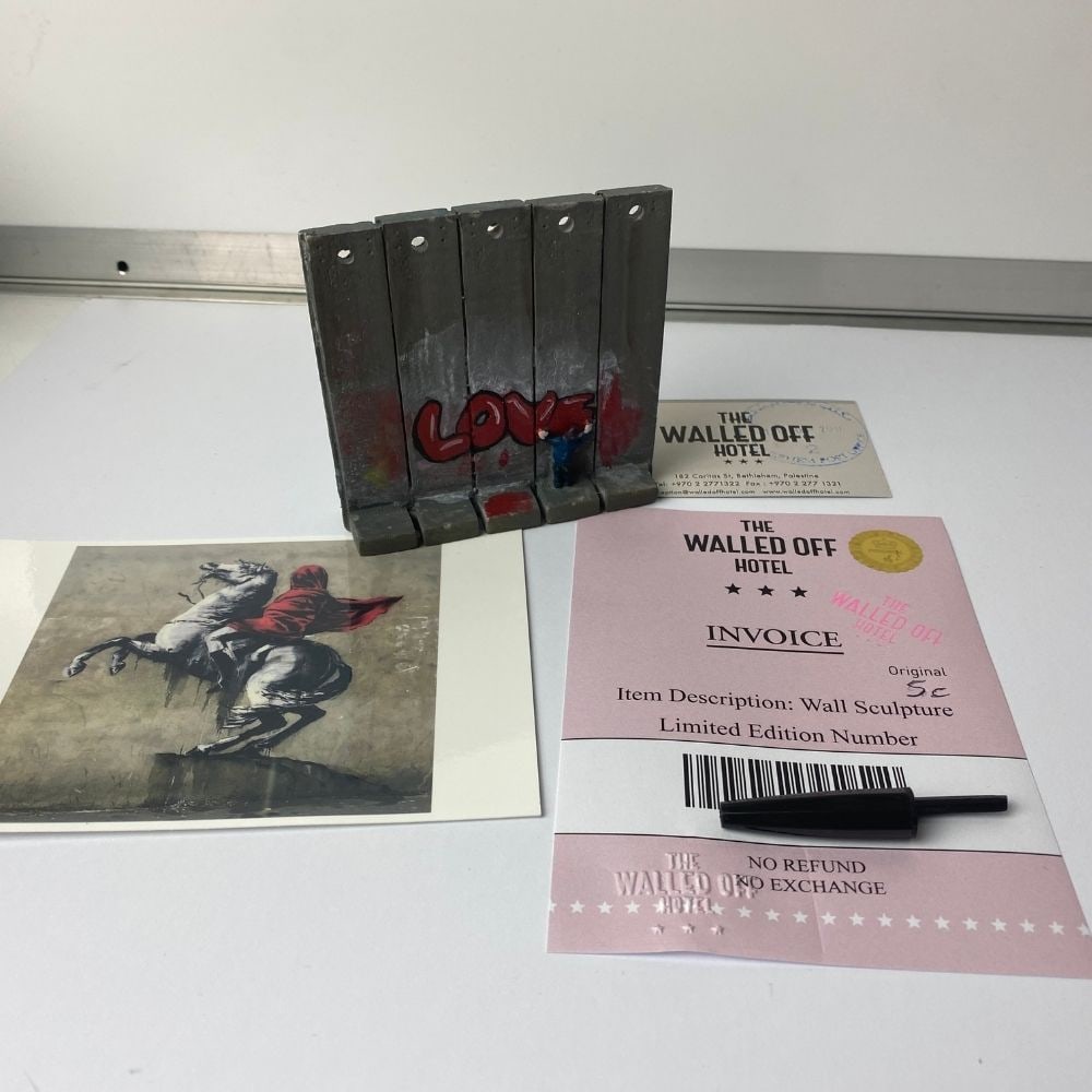 The Walled Off Hotel- Banksy, Wall Section, Original, Limited Edition, - 5