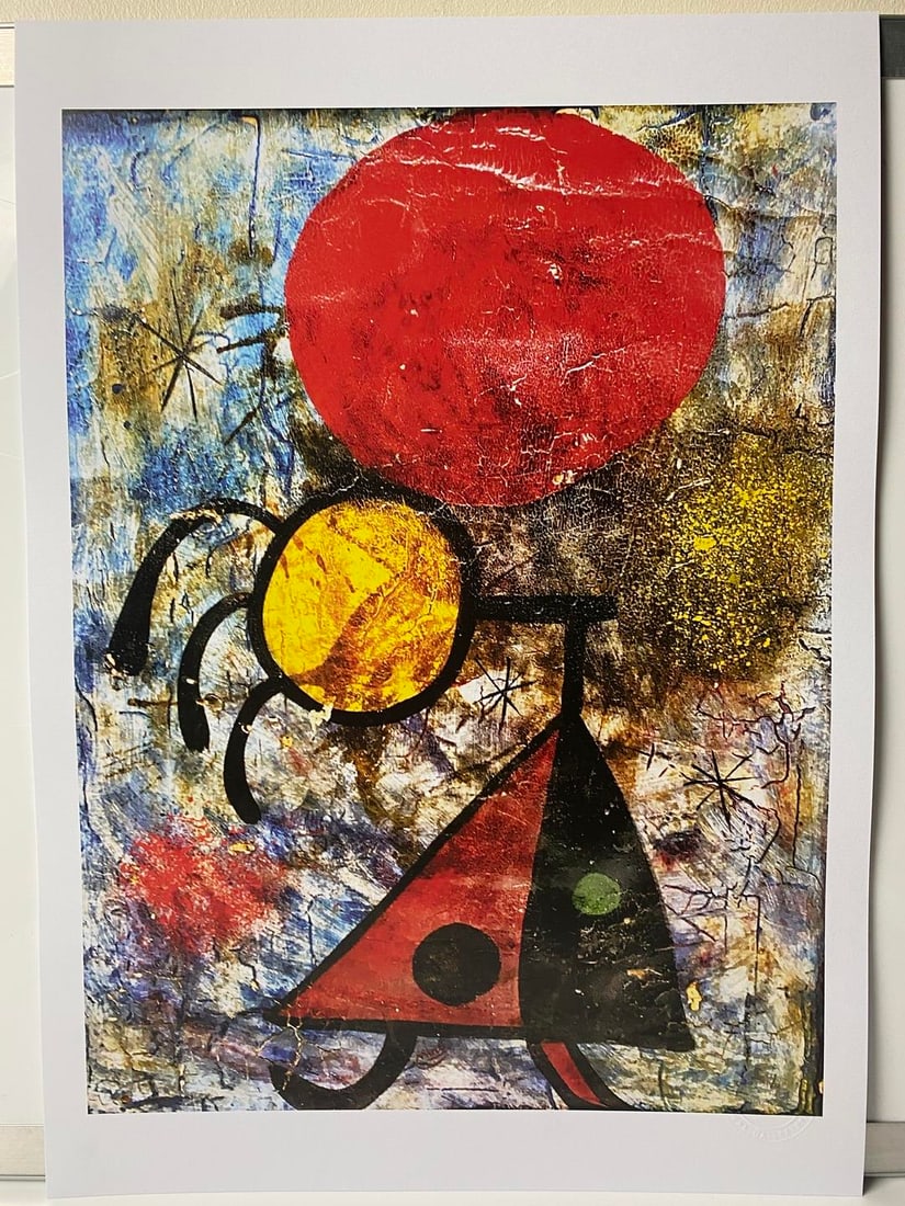 Joan Miro (After) Original Print, Limited Edition Print Plate Signed, (1 of 7)