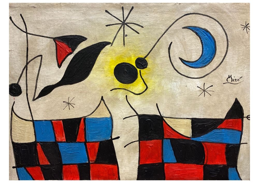 Joan Miro Original Print, Limited Edition, Gallery Seal, Stamped,: Joan Miro Original Print, Limited Edition, Gallery Seal, Stamped, Digital print on paper, Solid Finishing: Classic (300gsm) Limited Edition of 2500 Numbered and Stamped Sizes- 32 x 45cm
