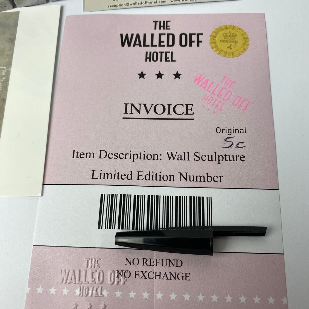 The Walled Off Hotel- Banksy, Wall Section, Original, Limited Edition, - 6