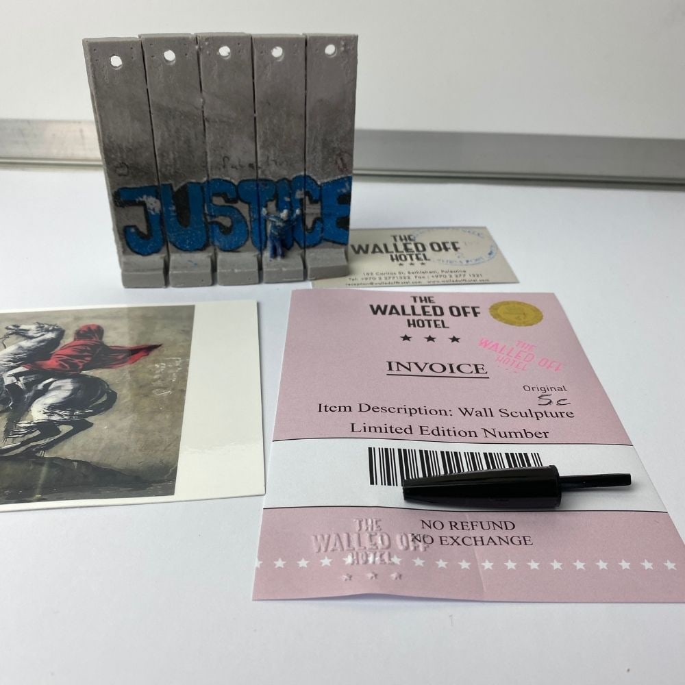 The Walled Off Hotel- Banksy, Wall Section, Original, Limited Edition, - 7