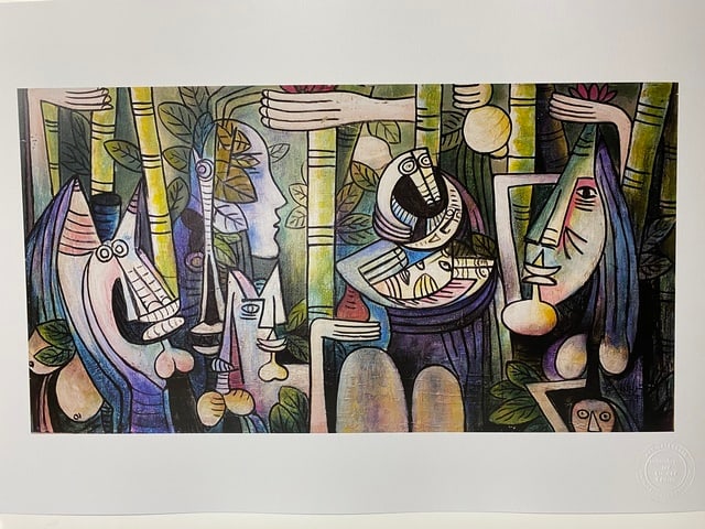 Wifredo Lam, 1943, Signed In Print, Original Print, Limited Edition Print Plate Signed, - 2