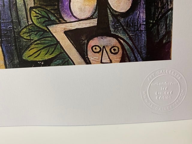 Wifredo Lam, 1943, Signed In Print, Original Print, Limited Edition Print Plate Signed, - 3