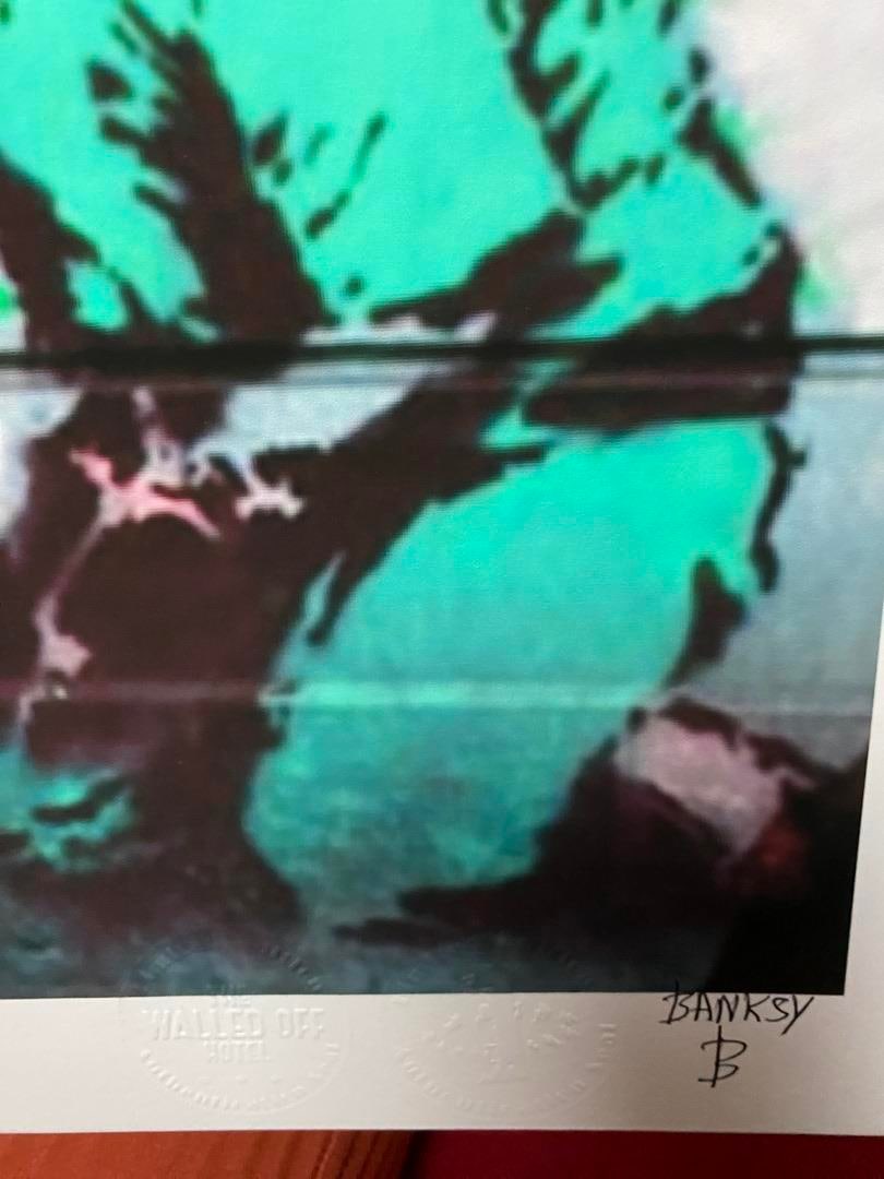 Banksy, In the manner of”, Walled Off Hotel, COA, Original, Limited Edition. Signed. Numbered - 4