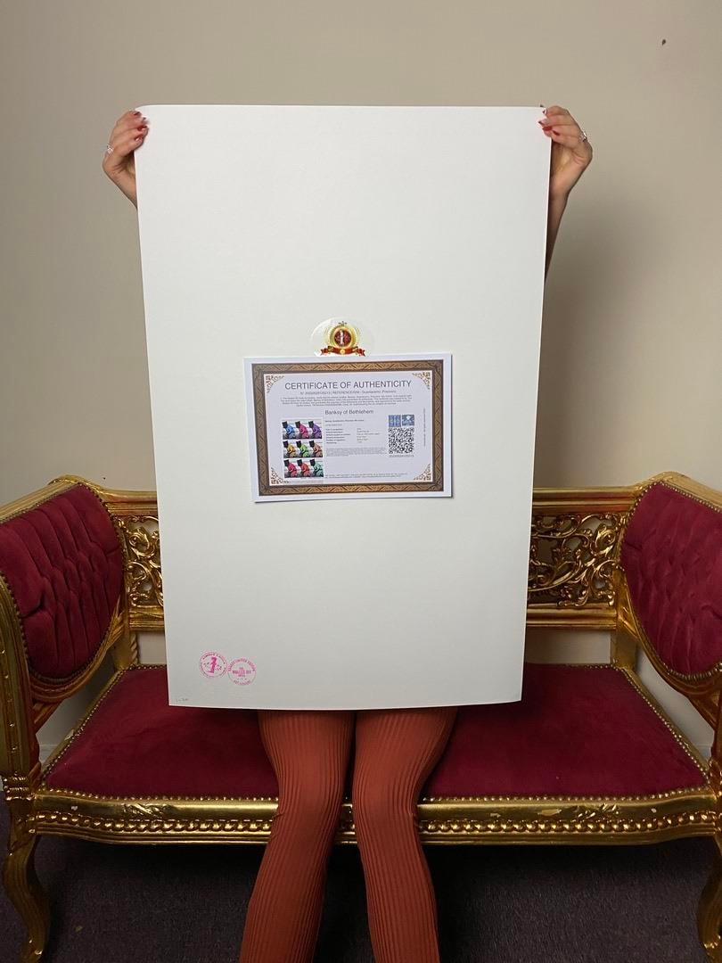 Banksy, In the manner of”, Walled Off Hotel, COA, Original, Limited Edition. Signed. Numbered - 5