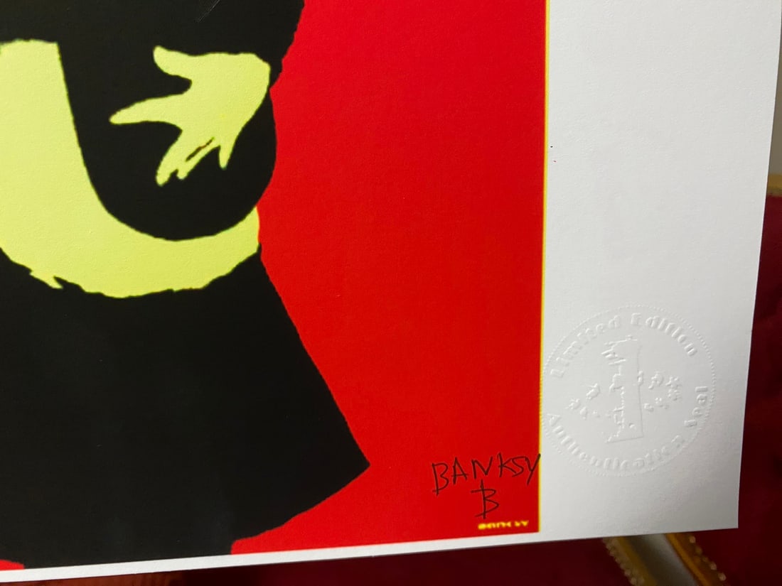 Banksy, In the manner of”, Walled Off Hotel, COA, Original, Limited Edition. Signed. Numbered - 4