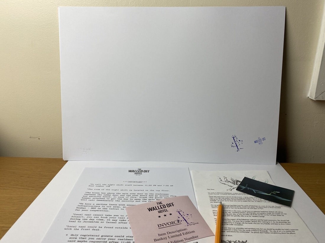 The Walled Off Hotel, Limited Edition, Original Print. - 2