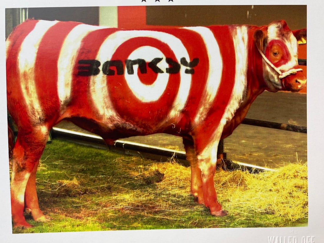 The Walled Off Hotel, Limited Edition, Original Print.: 2022 Walled Off Hotel Artist Print on paper, Solid Finishing: Classic (250 gsm gloss) Limited Edition of 3000 Numbered and Stamped / seal Sizes- 21cm X 21cm The Walled Off Hotel Invoice Printed and