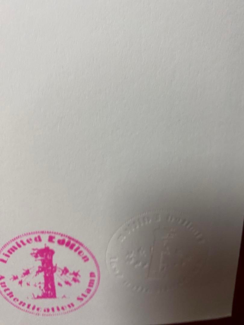 Banksy, In the manner of”, COA. Walled Off Hotel, Original, Limited Edition. Signed. Numbered. - 10