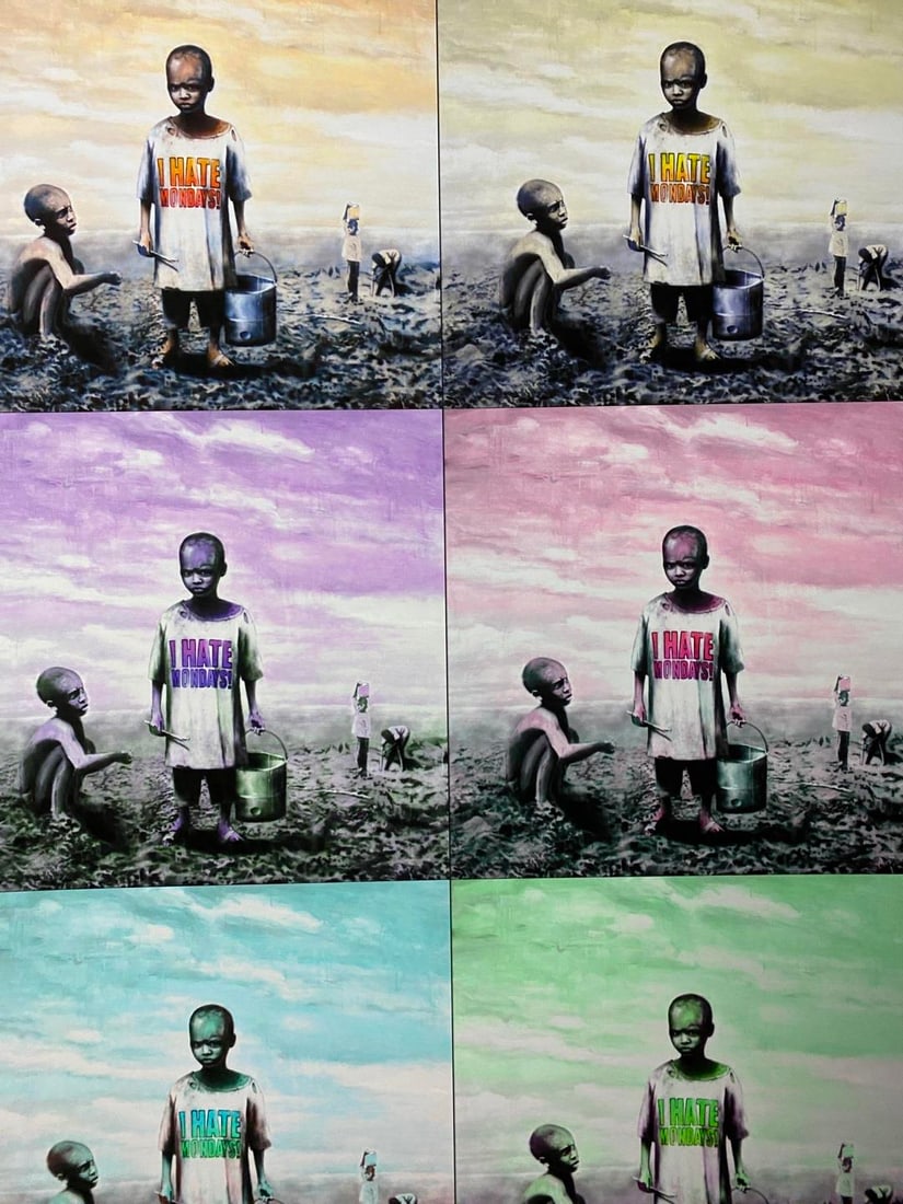 Banksy, In the manner of”, COA. Walled Off Hotel, Original, Limited Edition. Signed. Numbered - 2