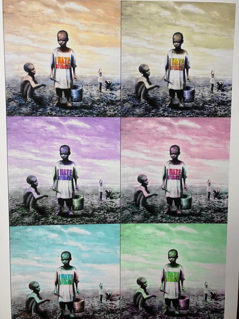 Banksy, In the manner of”, COA. Walled Off Hotel, Original, Limited Edition. Signed. Numbered - 3