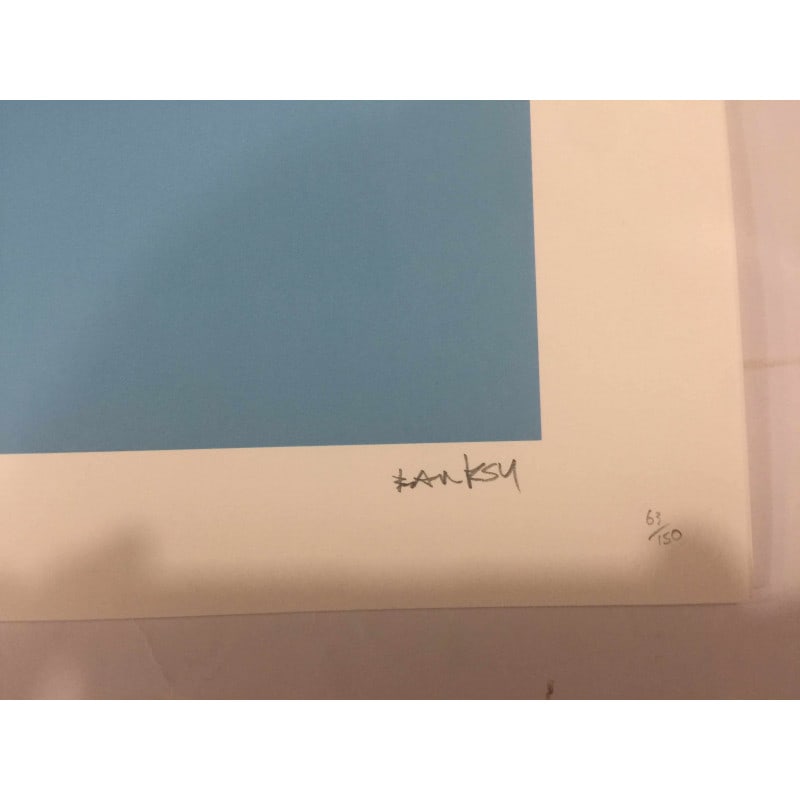Banksy, In the manner of”, Limited Edition, Signed Print, Seal, Stamp, - 6